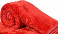 Goyal's Super Soft Mink Double Bed Blanket 500 TC, 87 X 85 Size - Red Kafalo