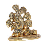 KridayKraft Lord Krishna Metal Statue, Krishna Murti Playing Flute with Cow for Temple Pooja, Decor Your Home, Office & Gift Your Relatives, Showpiece Figurines, Religious Idol