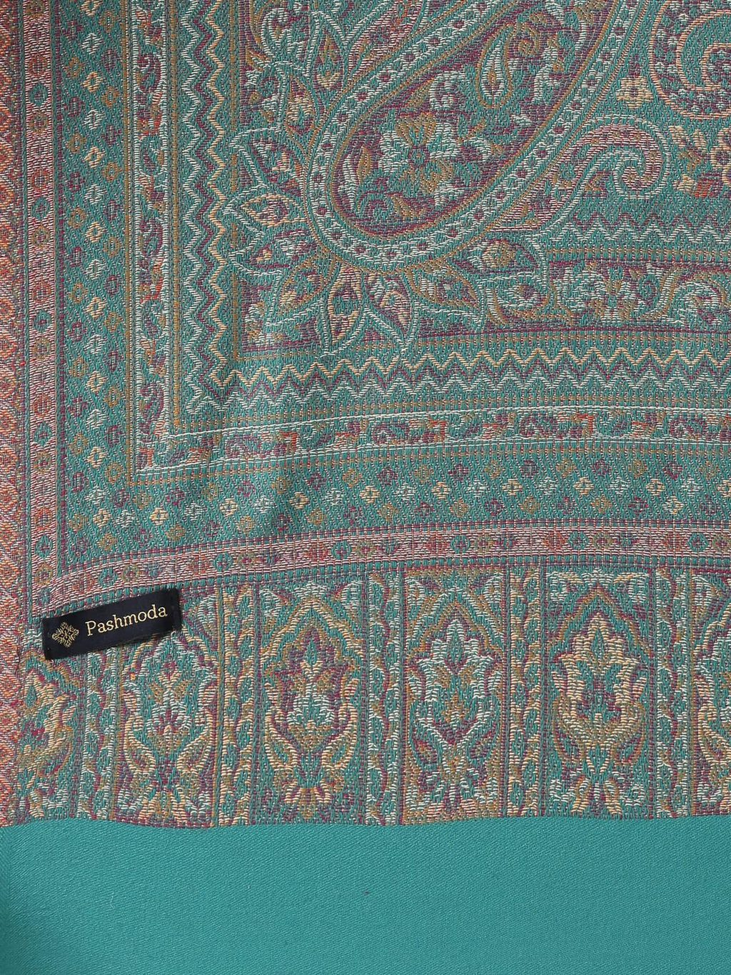 Pashmoda Women Aaraish Kashmiri Royal Paisley Design Jamawar Shawl (Size: 101 X 203 Cms)