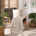 SASHAA WORLD Herringbone Patterned Cotton Woven Throw | Ideal for Your Home Sofa, Bed, and Chair | 180X200 Cm Kafalo