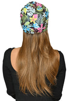 The Headscarves Beautiful Printed Bamboo Viscose Headscarf with Brooch – Stylish Chemo Headwear for Women, Hijab Head Wrap, Cancer Turban Scarf, Breathable Head Cover for Hair Loss Multicolour