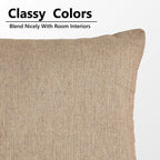 Yellow Weaves Jute Texture Cushion Covers, 12 X 12 Inches, Beige, 1 Piece, 250 TC