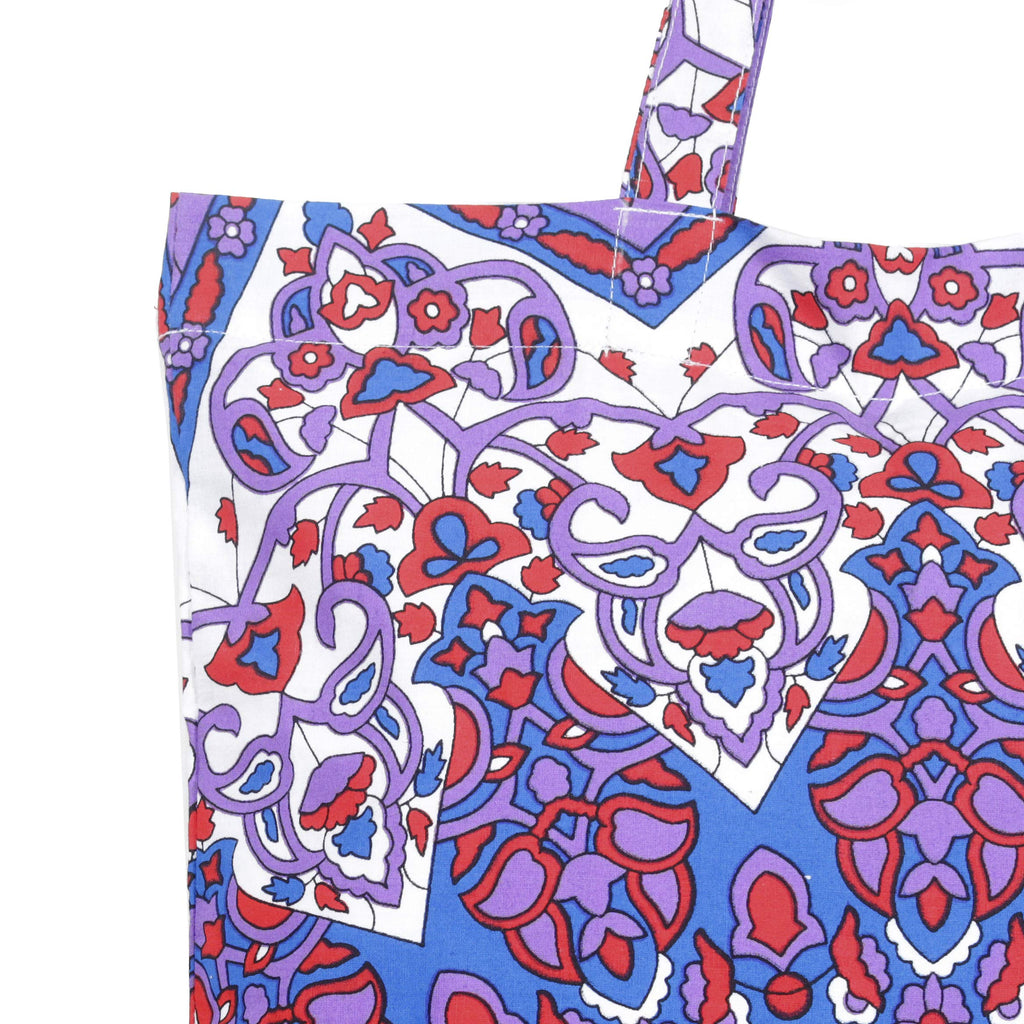 Ravaiyaa - Attitude is everything Cotton Shopping Bag Purse Bags Women Tote Shoulder Handbag (Purple Star Bag - 6)