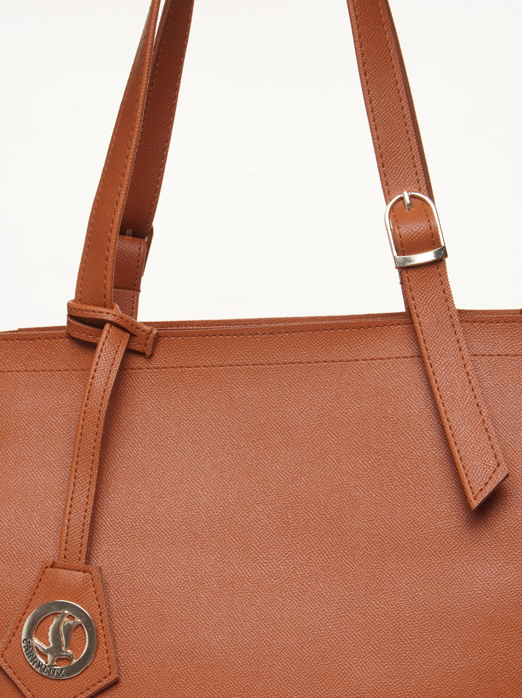 Carrylux Soft PU Textured Tote Bag for Women
