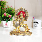 Prince Home Decor & Gifts Metal Durga Maa Statue Gold, 1 Piece