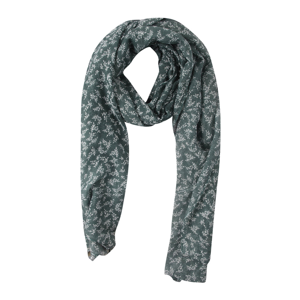 FabSeasons Women's Floral Print Scarf & Stole | Lightweight Rayon-Cotton Blend Shawl | Soft, Large Size Neck Wrap Accessory for All Seasons