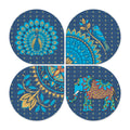 Artvibes Animal with Mandala Pattern Wooden Art Decoration Item for Home | Wood Decorative Items | Modern Decoration | Artwork | Festive Decor | Wall Art Print | Unique Gift Items (WH_8433N), Set of 4