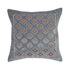 DECOMIZER Jacquard Geomteric Cushion Covers 24 Inch X 24 Inch Set Of 3 Ethnic Motifs 240 TC Cushion Covers,Design- Diamond,Color- Grey