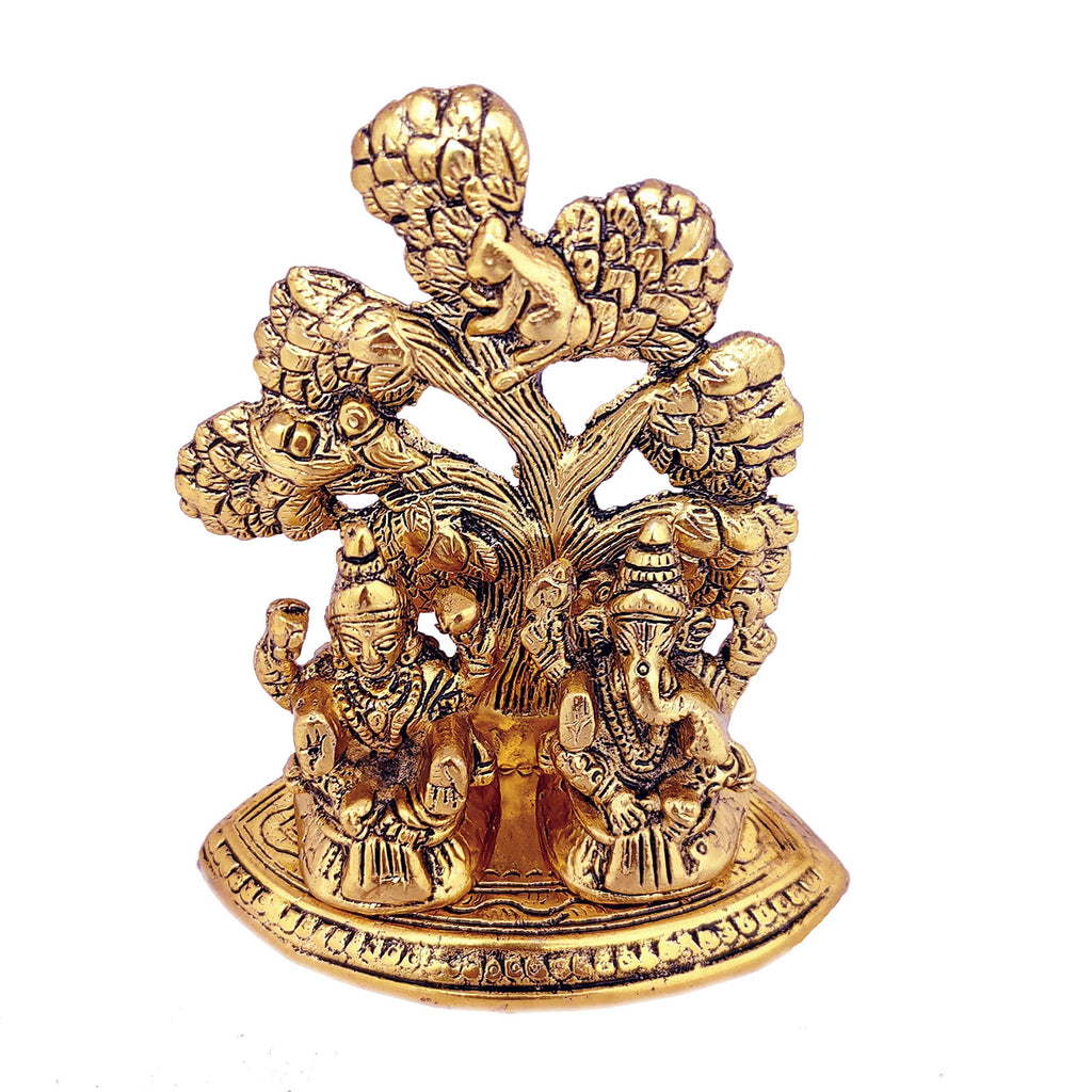 KridayKraft Laxmi Ganesh Metal Statue/Murti for Diwali Pooja Good Luck,laxmi Ganesh Idol for Home Decor,Religious Gift Showpiece Figurines,Ganesha Idol Staute...