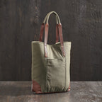 Mona B Canvas Tote Handbag for Women with Pouch perfect for Travel, College and office Use - Brown