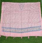 JAHAN TEXTILE Floral Printed Scarf for Women | Soft Lightweight Dupatta/Stole with Tassels | Elegant Ethnic & Casual Wear Wrap | Stylish Designer Shawl for All Seasons (Baby Pink)