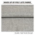 Yellow Weaves Jute Texture Cushion Covers, 16 X 16 Inches, Grey, 1 Piece-250 TC