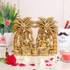 KridayKraft Metal Laxmi Ganesh Statue/Murti for Pooja Room & Home Office Décor,Laxmi Ganesha Idol for Diwali Gift,Religious Idol Showpiece Figurines Decorative & Diwali Poojan...