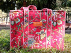 Cotton Tote bag for Women | Shoulder Bag | Reversible Bag | Durable Shopping bag | Reusable Grocery Bags | Eco friendly Bags| Handmade Cotton Bag | Stylish Quilted handBag (Red and Yellow))