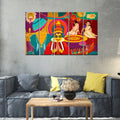 VIBECRAFTS Celebration Onam Festival 5 Pieces Canvas Wall Painting For Home | Office | Living Room | Gift (PTVC5Pcs4_8515)