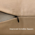 Encasa XO Cushion Covers, No Inserts, Cotton Throw Pillow Cases