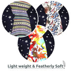 bratkrok WOMEN'S TRENDY FLORAL PRINTED RAYON SCARF/STOLES MULTICOLOUR (PACK OF 3), FEMALE