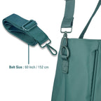 Women’s Tote Bag with Zipper & Adjustable Shoulder Strap – Lightweight Large Handbag for Work, Travel & Daily Use (GREEN)