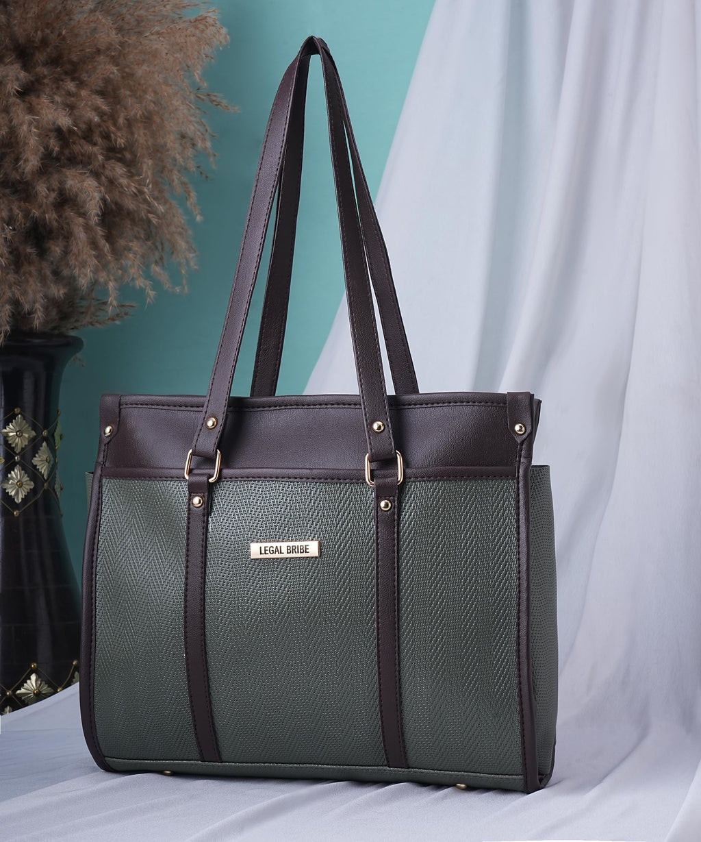 LEGAL BRIBE Stunning Tote Bag (Green)