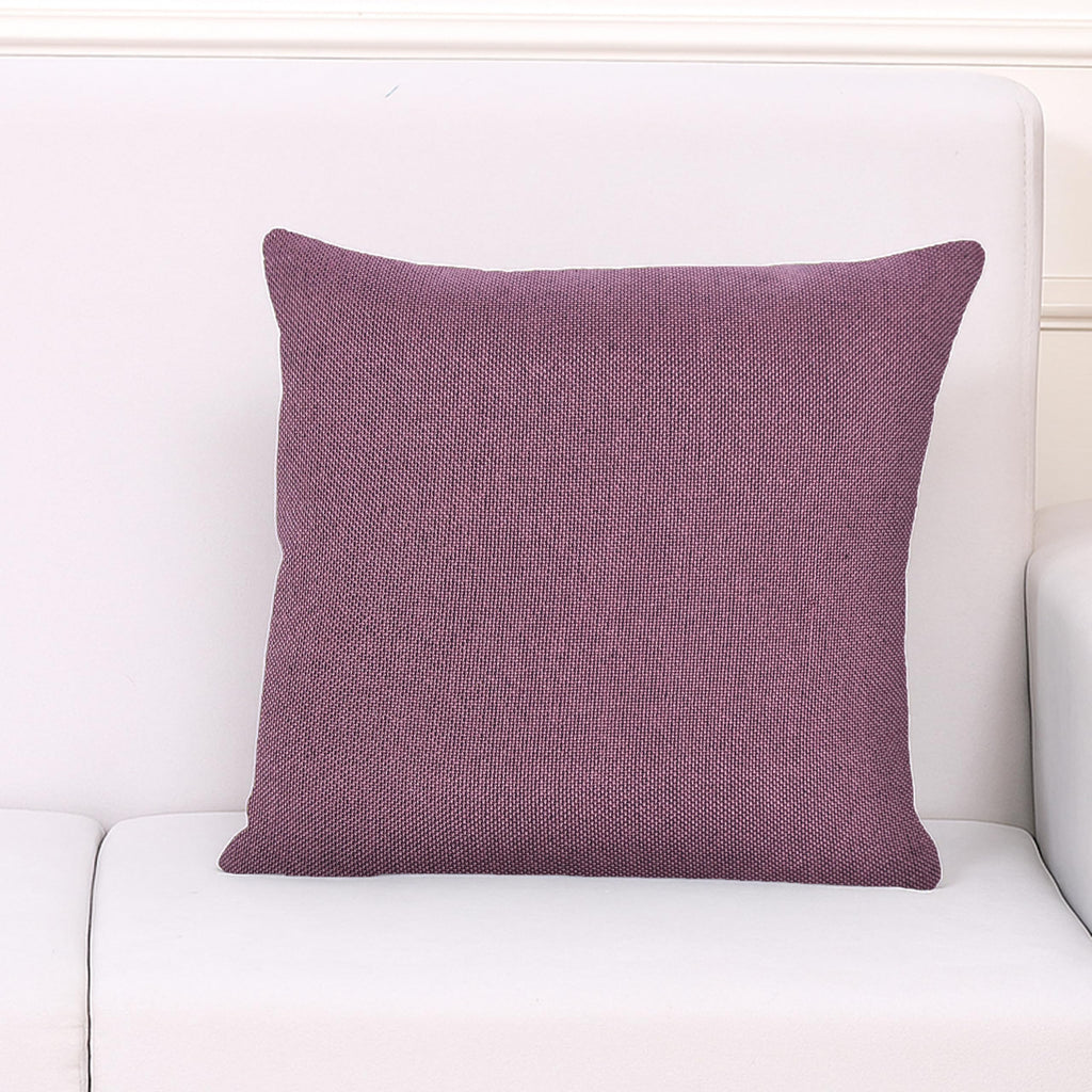 Yellow Weaves Jute Texture Cushion Covers, 12 X 12 Inches, Dusty Purple, 1 Piece