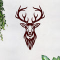 VIBECRAFTS Deer Head MDF Wooden Wall Hanger for Home Decor|Office|Gift (WHVC1Pcs1_50003)