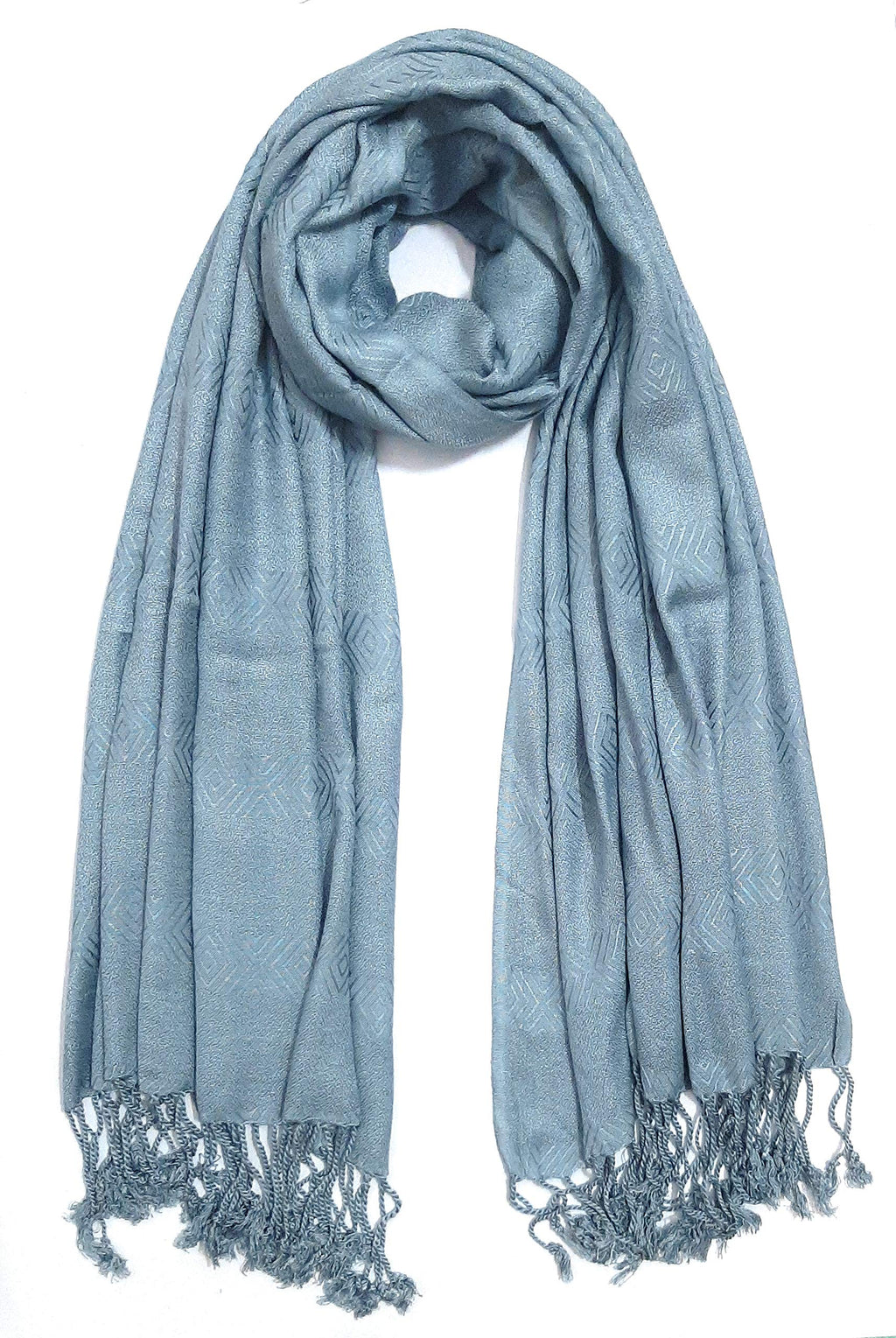 Chandwasia Viscose Scarf, scarves, stole & Shawl Batik Design for Men & Women for Summer & Winters | Self Batik Design May Vary (Silver)