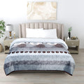 Gullivar Flannel Blanket Cum Warm Bedsheet with 2 Matching Pillow Covers| 250 GSM Ultra Soft Double Bed AC Blanket |All Season Cozy Quilt Bedcover| Perfect for Winter (90x100 in)- Dark Grey Kafalo