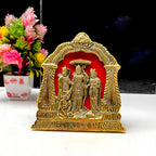 KridayKraft Metal Shri Ram Darbar Statue Murti Religious Idol for Wall Hanging and Table Top Office Décor Decorative Showpiece Figurines,Ram ji Sculpture for Decoration & Gifting Purpose