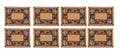 Galaxy Home Decor Dining Table 8 Table Mats ( Mat 13x18 inches) Washable Cotton Linen Mat Jacquard Fabric, Multicolor (Vegetable Design, 8 Mats) Kafalo