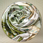 FAHABO Silk Scarf for Women – Soft, Lightweight Silk-Blend Hijab & Stole | Elegant Neck/Head Wrap Shawl | 73 x 35 Inches (Blushing Green)