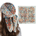 CoolShef Silk Satin Square Scarf for Women 70x70cm – Stylish Print Head Neck Scarf Bandana Neckerchief, Soft Lightweight Hair Accessory for Daily or Office