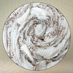 FAHABO Scarf Woman Pleated Cotton Scarves with Embroidery and Tassels | Hijab Scarf | Headscarf | Neck Scarf | Stoles | Wraps (Fairy Tale White -1)