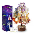 JD FRESH 1000 Beads Crystal Tree/7 Chakra Crystal Tree/Showpiece Good Luck and Positive Energy/Showpiece for Living Room/Natural Healing Gemstones Money Tree/Lucky Tree for Good Luck (Multicolor)