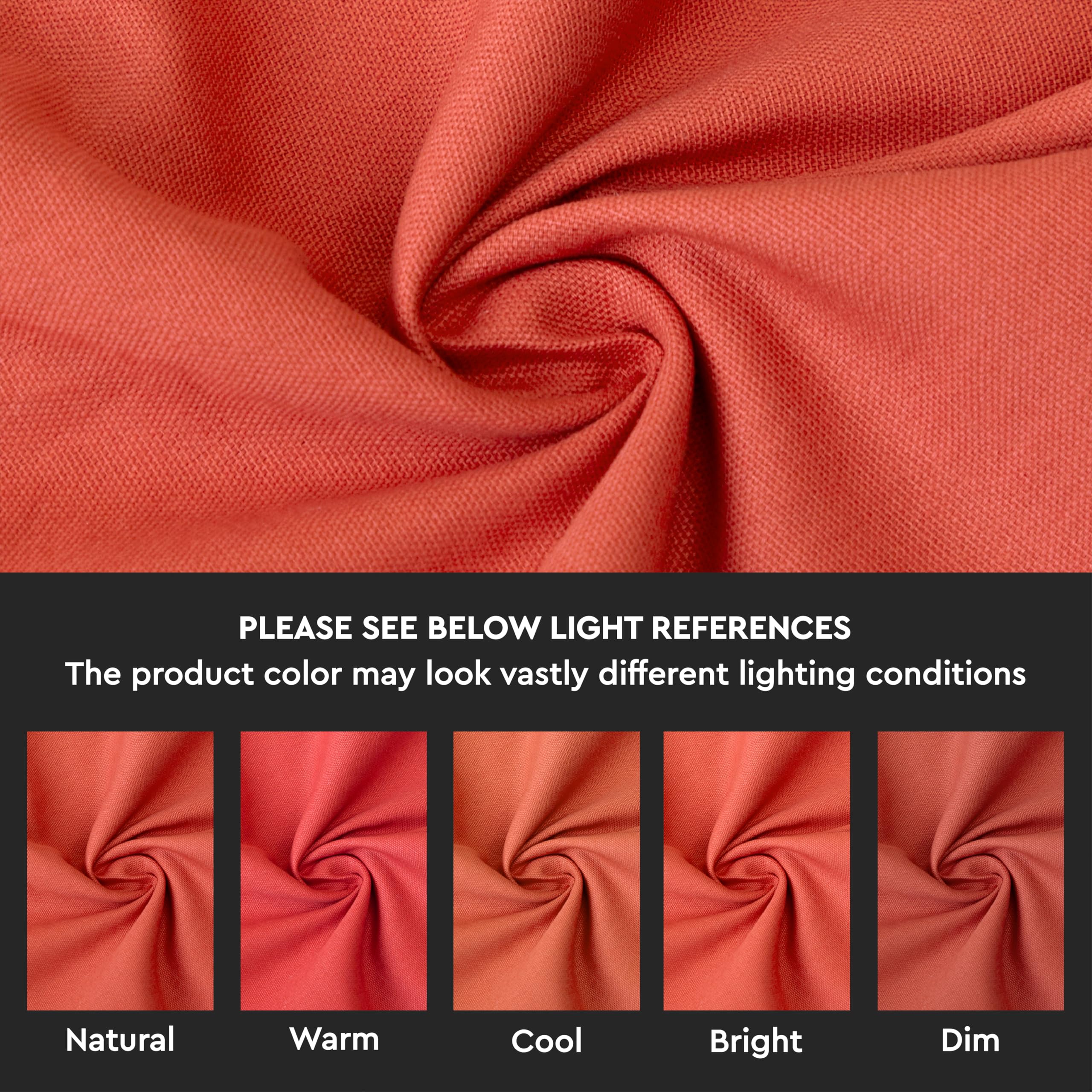 Encasa XO Cotton Throw Pillow Covers 84 TC Set Of 2 I 16X16 In (40X40 Cm) - Brick I No Insert I Plain Square Pillowcases I Machine Washable | Indoor Use Only
