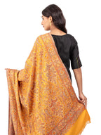 Naureen Women Faux Pashmina Kashmiri Jamawar Shawl, Warm and Soft, 40x80 inch
