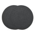Encasa XO Round Ribbed Cotton Dining Table Mats, Heat Resistant Dark Grey Kafalo