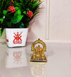 KridayKraft Gold Plated Ganesha ji for Pooja Room Showpiece for Room,Office & Table and Gift for Have House Warming.