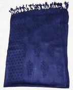 Saba Fashion Women Viscose Jaqurd Scarf/Shawl/Dupatta/Hijab/Wrap/Scarves/Stoles (NAVY BLUE)