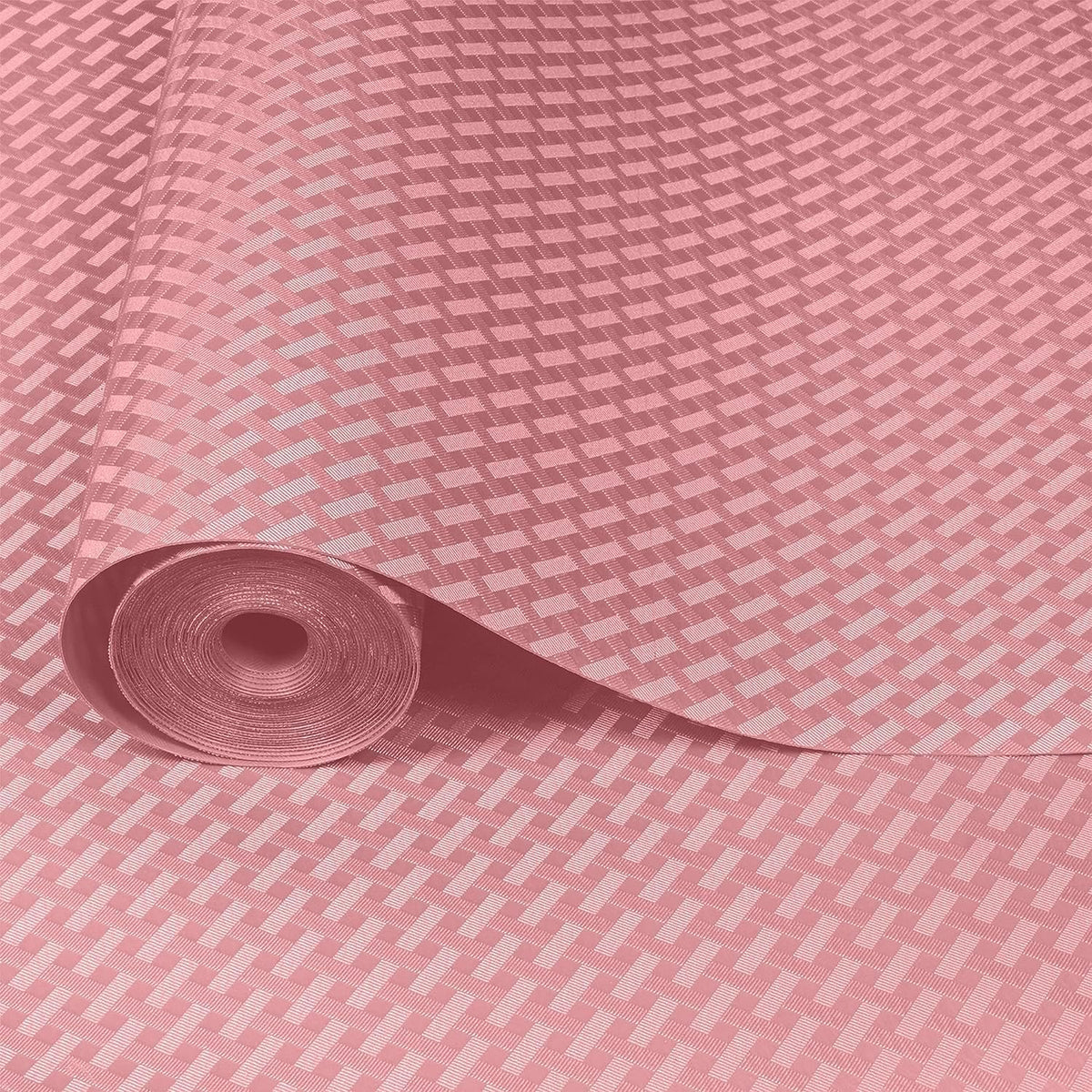 ElastPro EVA Food Grade Washable Anti Slip Mat/Sheet for Fridge, Shelf Liner, Table, Kitchen Drawer mat (Peach Crossed Stripe, 3 Meter) Kafalo