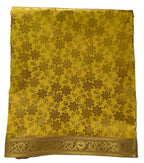 Rumala Sahib Yellow Printed Flowers with gota (4 PEC.)