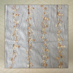 FAHABO Scarf for Women Stylish Pleated Viscose Cotton with Embroidery and Tassels | Hijab Scarf | Stole | Soft, Lightweight, and Latest Scarves | 72 x 33 Inches (Whisper Grey)