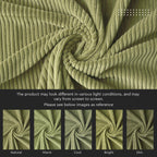 Encasa XO Corduroy Cushion Covers, No Inserts, Set of 2, Sage