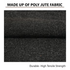 Yellow Weaves Jute Texture 250 TC Cushion Covers, 12 X 12 Inches, Multicolor, Set Of 5