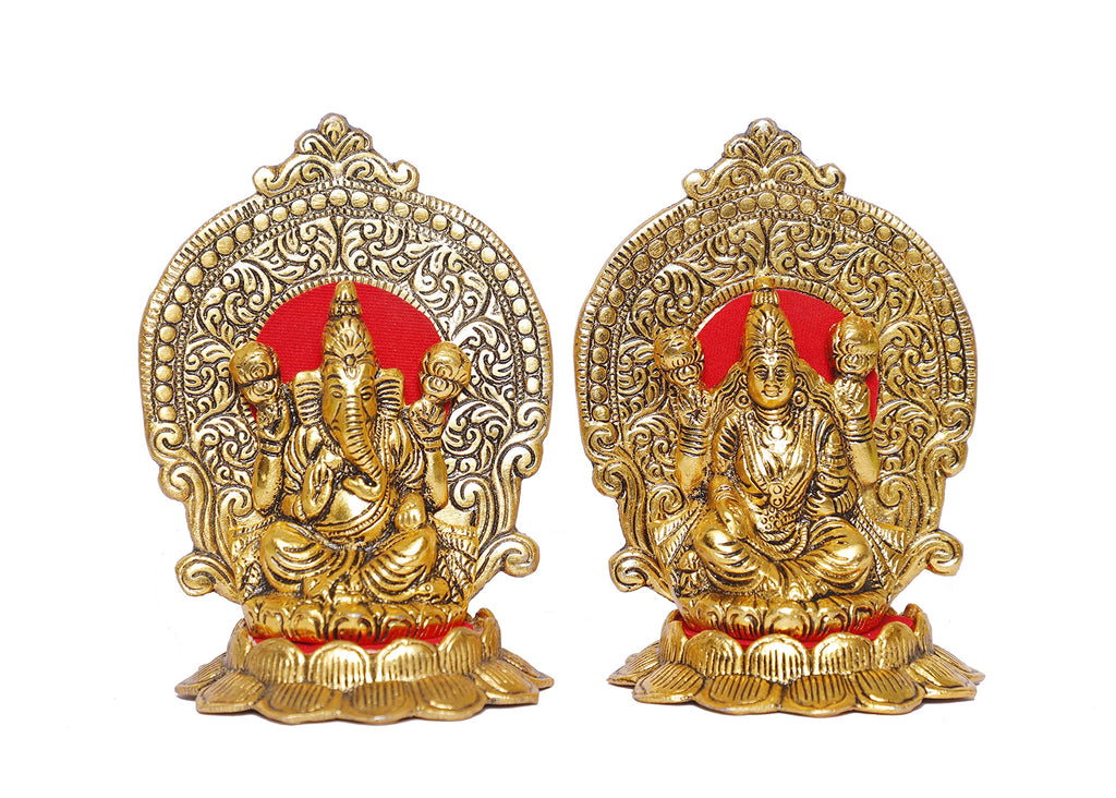 KridayKraft Metal Laxmi Ganesh Statue/Murti for Pooja Room & Home Office Décor,Laxmi Ganesha Idol for Diwali Gift,Religious Idol Showpiece Figurines Decorative & Diwali Poojan...