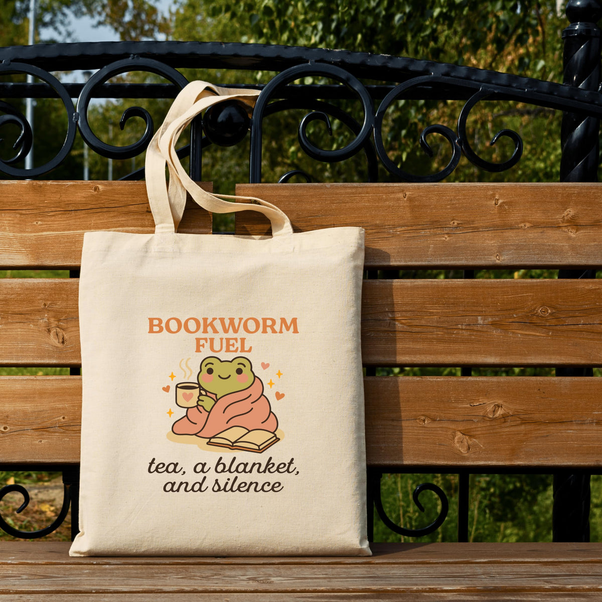 snapiq COTTON 350 GSM Canvas Tote Bag for Women and Girls Thick Fabric with Zipper (Beige, Bookwormfuel)