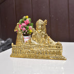 KridayKraft Metal Shree Ram Mandir Architectural Model Prabu Shri Ram Bhumi Ayodhya Showpiece for Home Decor, Office | Metal Showpiece