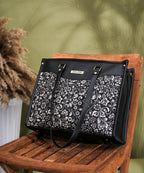 LEGAL BRIBE Printed Tote Bag (Black and White)
