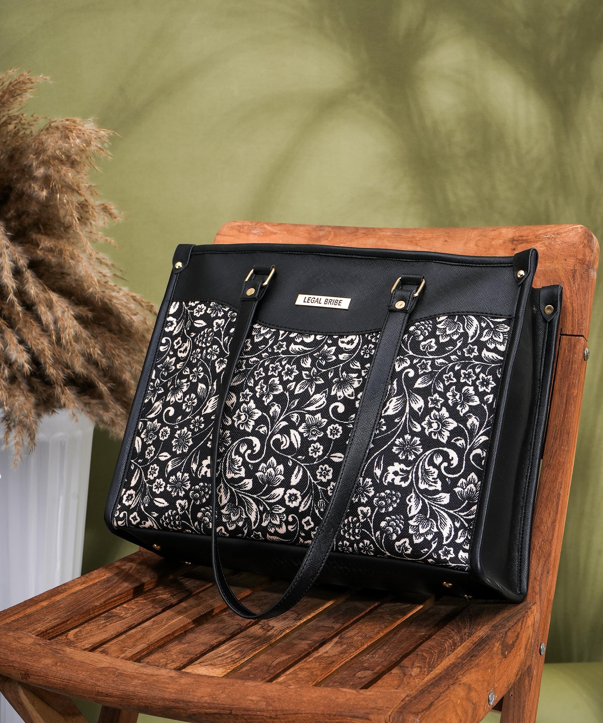 LEGAL BRIBE Printed Tote Bag (Black and White)