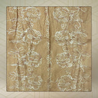 FAHABO Scarf Woman Pleated Cotton Scarves with Embroidery and Tassels | Hijab Scarf | Headscarf | Neck Scarf | Stoles | Wraps (Toffee Brown -1)
