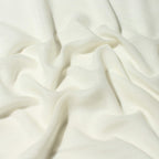 MUFFLY Fine Blended Ultra Soft & Warm Wool Silk Unisex Pashmina Shawl, Stole & Wrap with Hanger (Cream white)